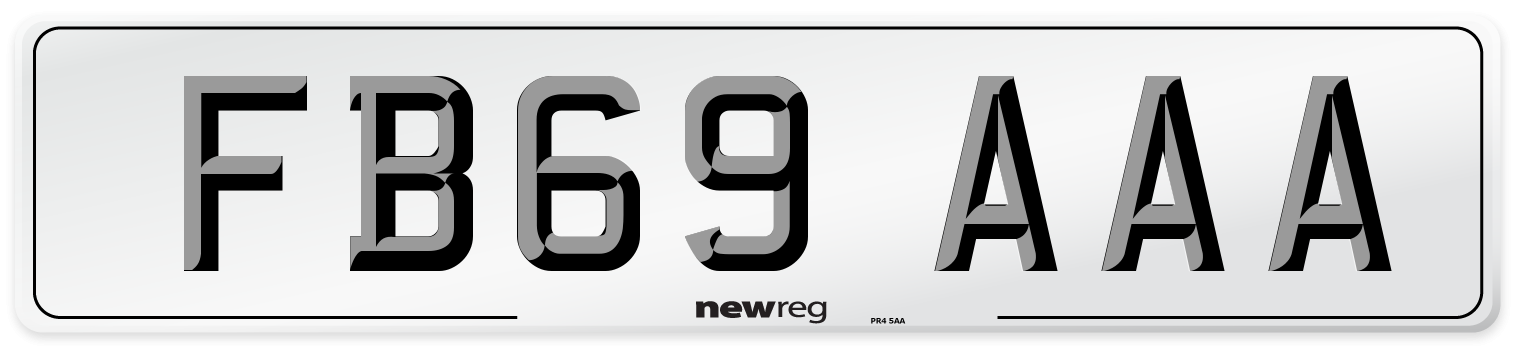 FB69 AAA Number Plate from New Reg